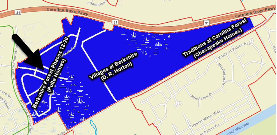 Berkshire Forest Phases 18 -20 in the Villages at Berkshire Master Planned Community